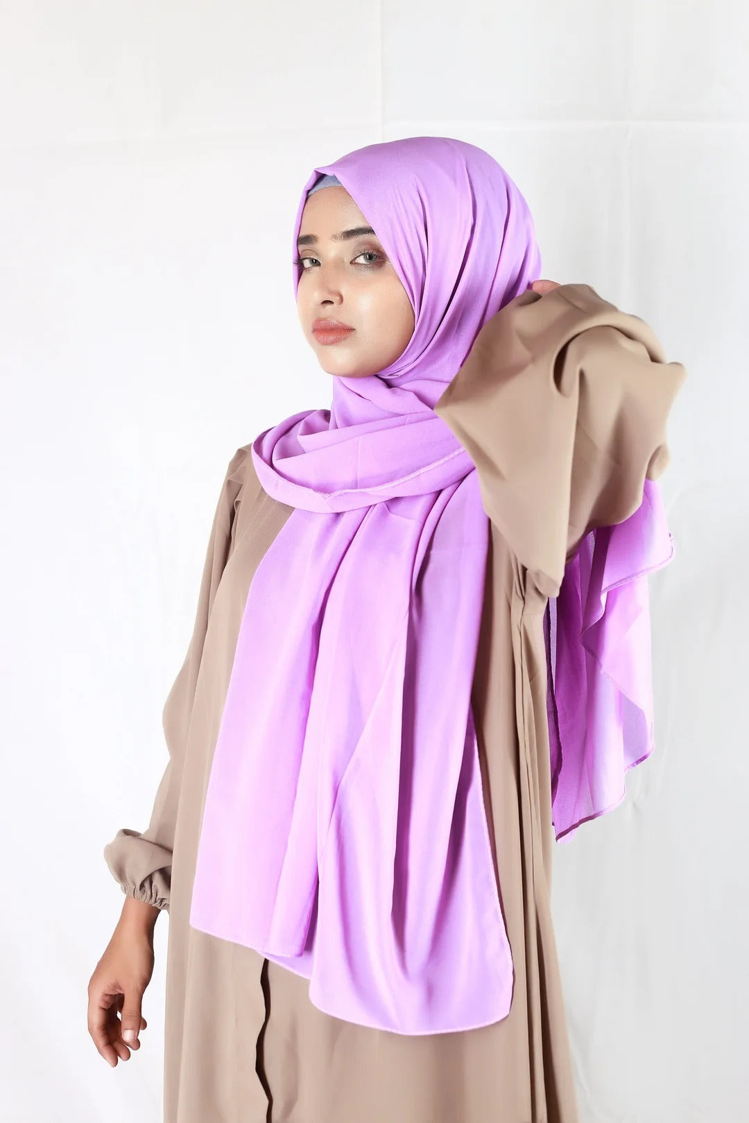 Plain Georgette Lavender