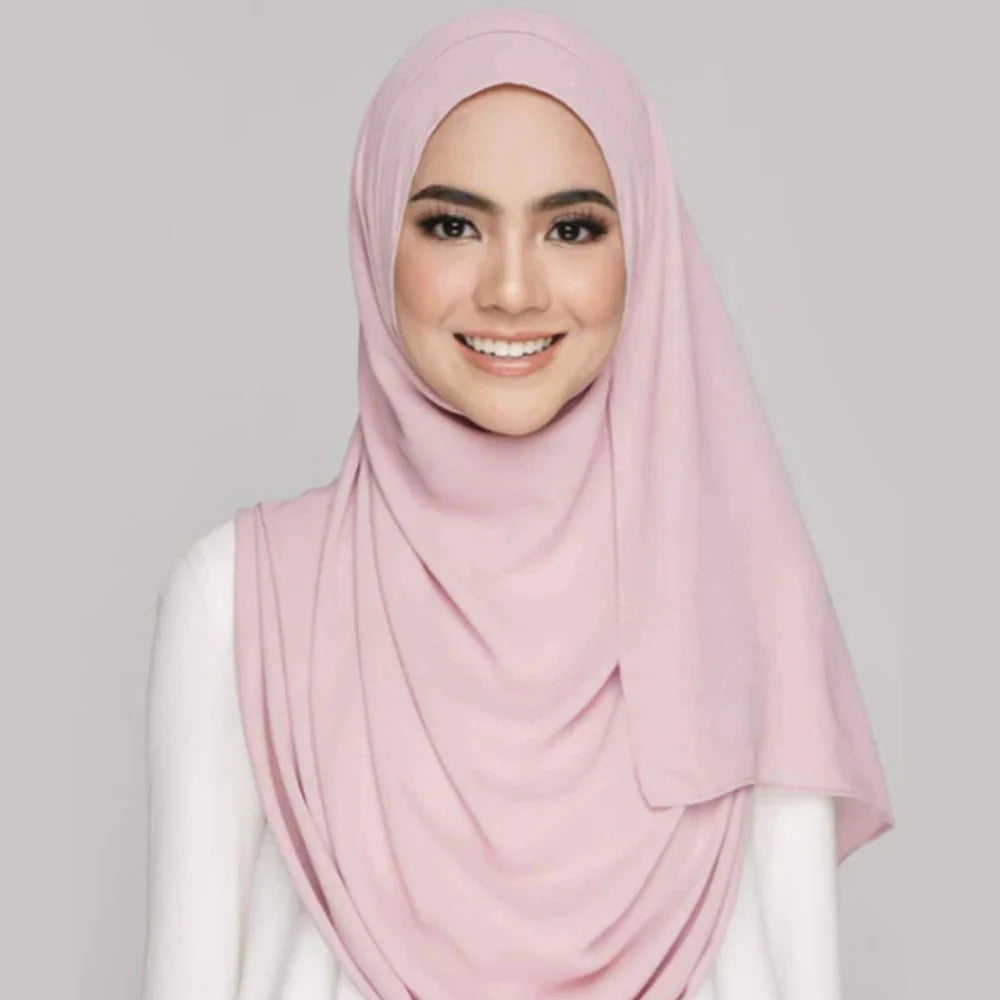 Instant Hijab with 2 Loops - LIGHT PINK