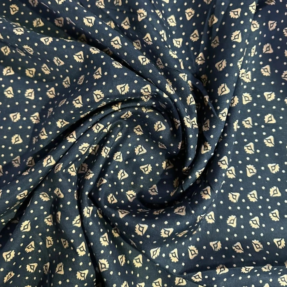 Printed Namaz Chadar with sleeves and Naqab- NC3311