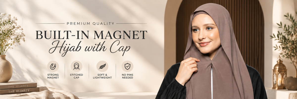 Built-in Magnet Hijabs with Cap