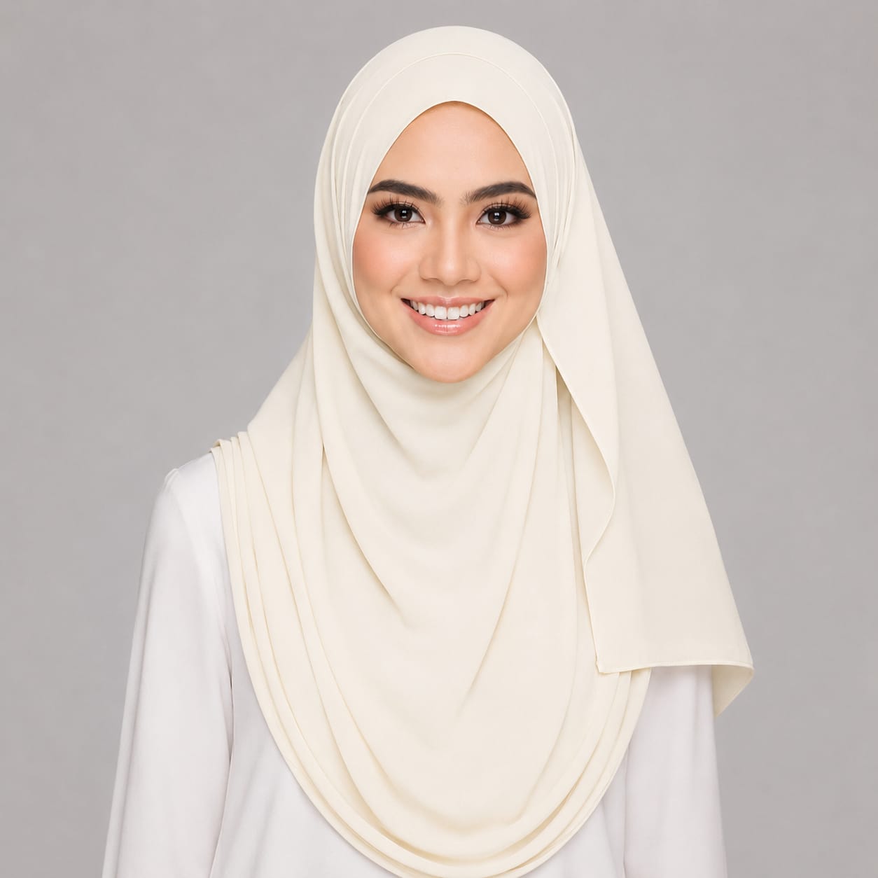 Instant Hijab with 2 Loops - CHERRY PINK