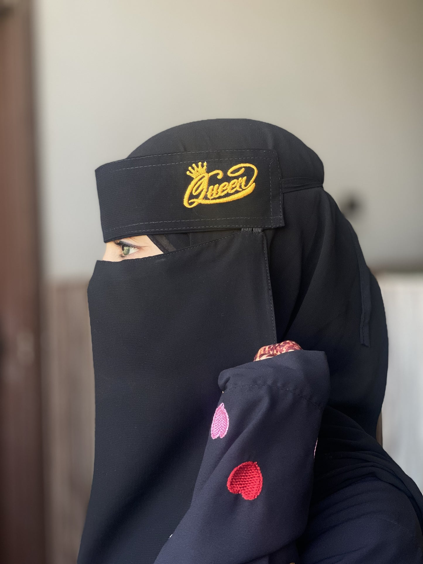 QUEEN SAUDI NIQAB WITH EMBROIDERY