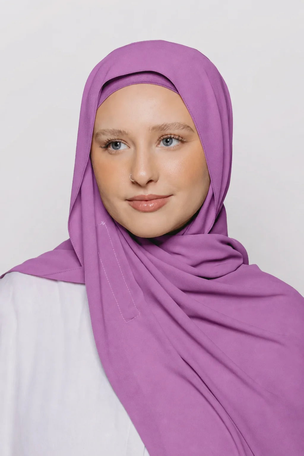 Built-in Magnet Hijab - MAROON