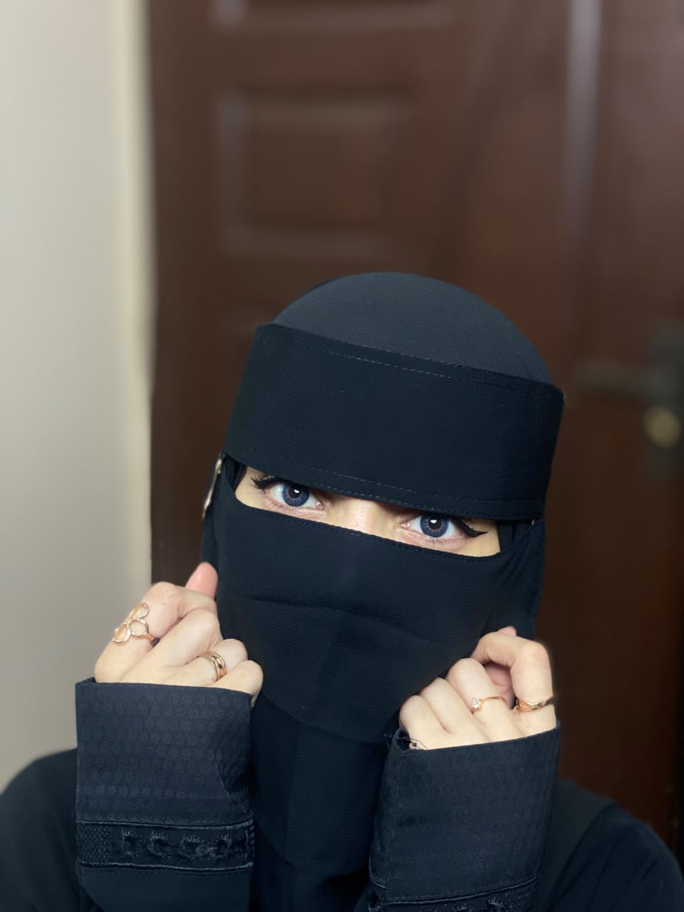 Saudi Niqab With 6 Sides Twinkle Clips