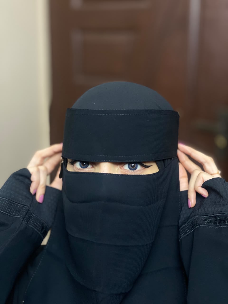 Saudi Niqab With 6 Sides Twinkle Clips