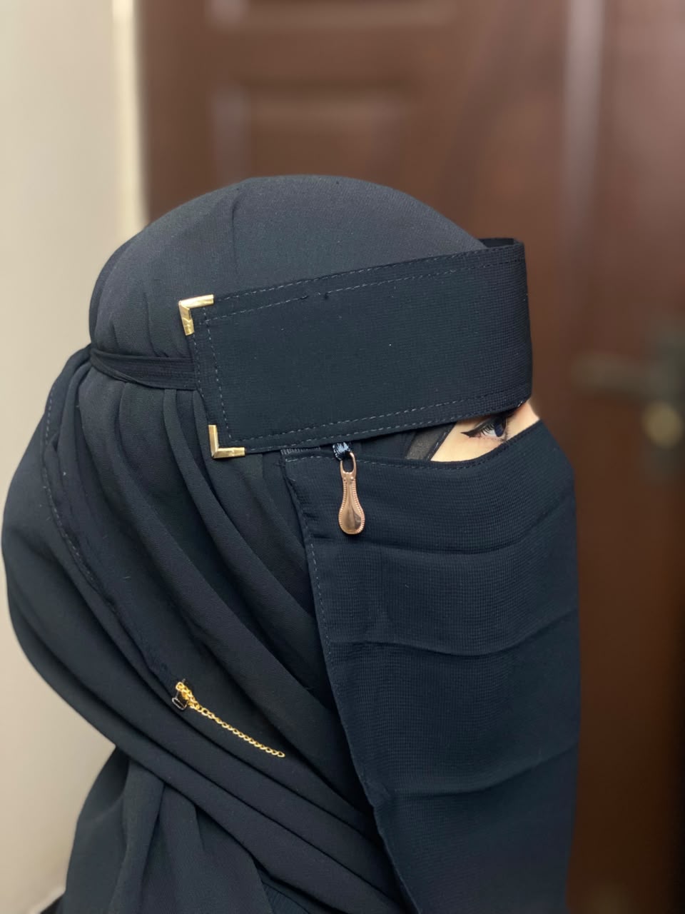 Saudi Niqab With 6 Sides Twinkle Clips