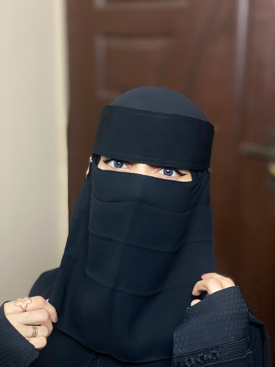 Saudi Niqab With 6 Sides Twinkle Clips