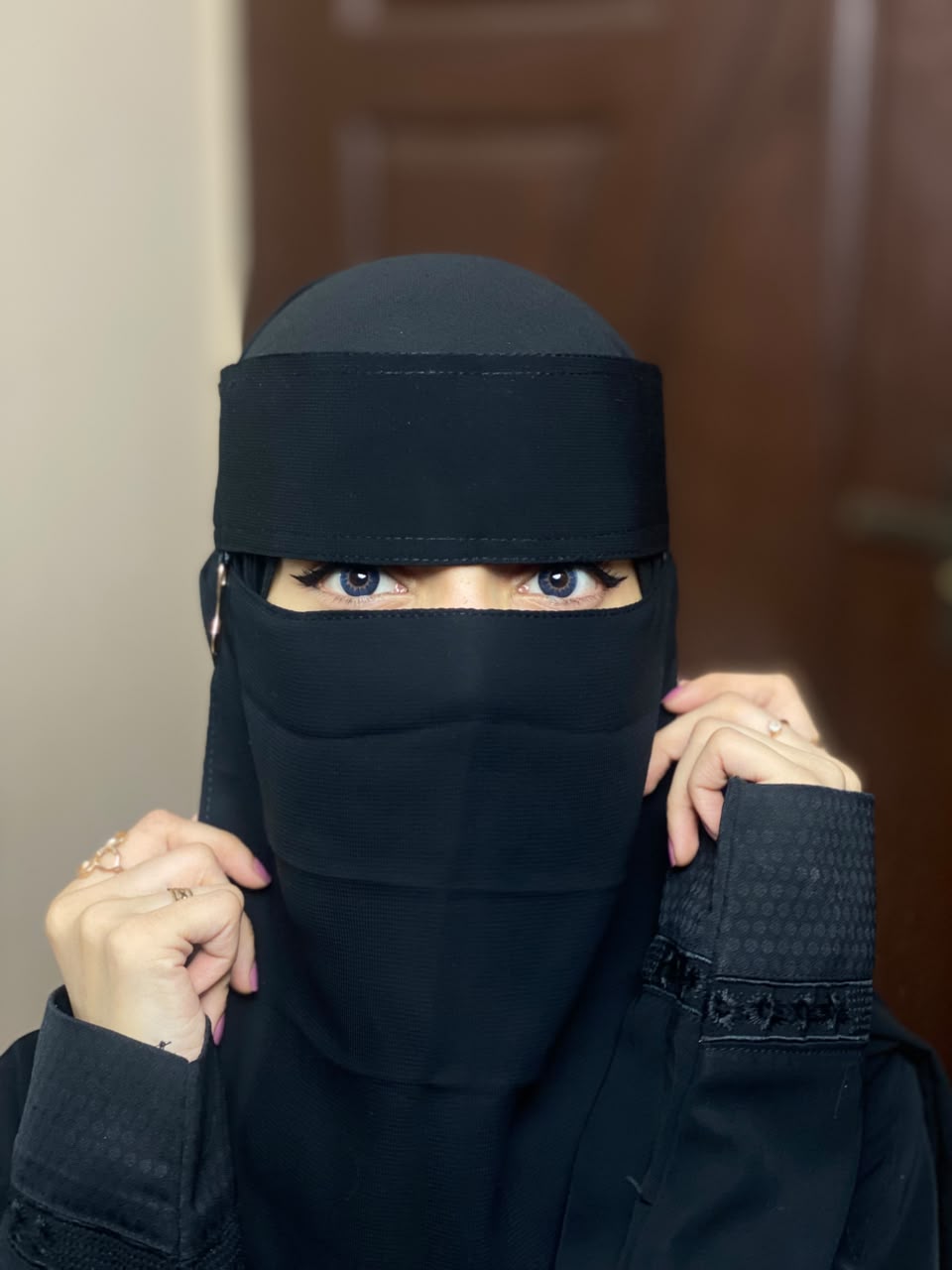 Saudi Niqab With 6 Sides Twinkle Clips