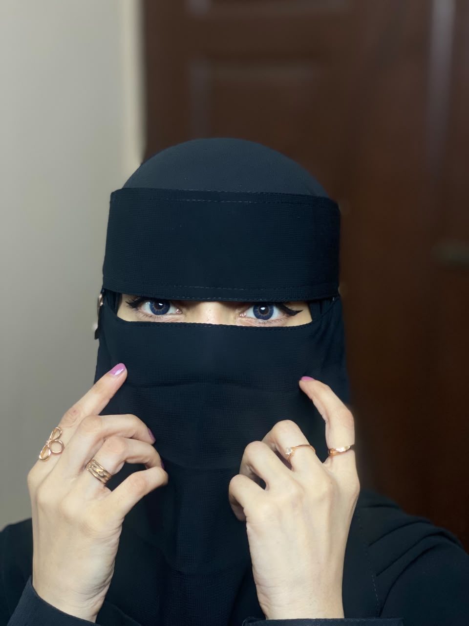Saudi Niqab With 6 Sides Twinkle Clips