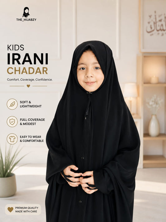 Kids Irani Chadar ( Age 9-13 ) Nida Fabric 45 Length