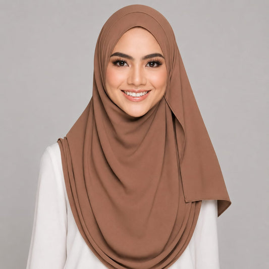 Instant Hijab with 2 Loops - BRONZE