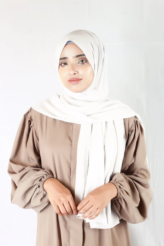 Plain Georgette White