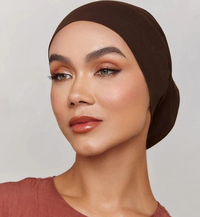 TUBE CAP - DARK BROWN