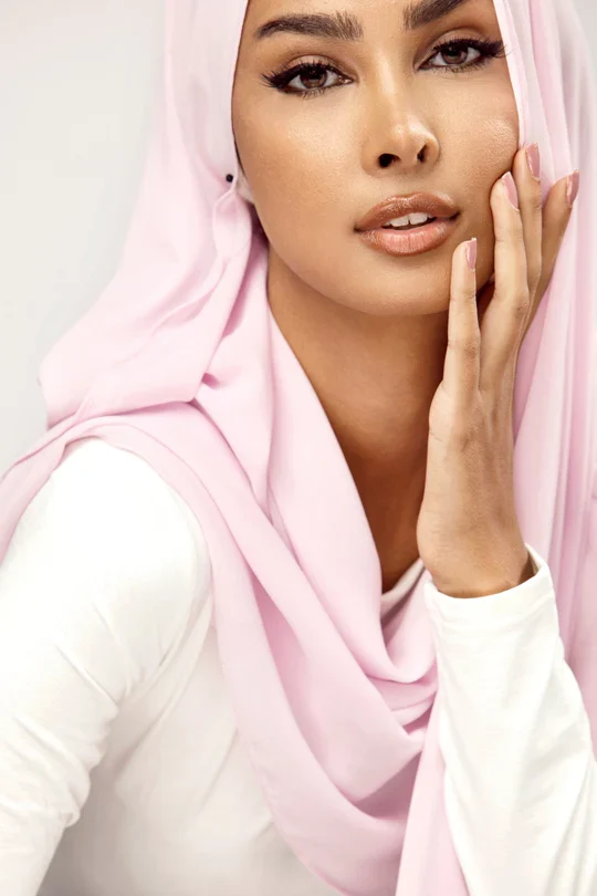 Plain Georgette Baby Pink