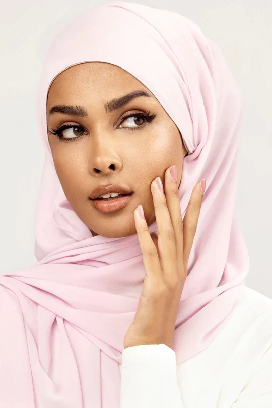 Plain Georgette Baby Pink