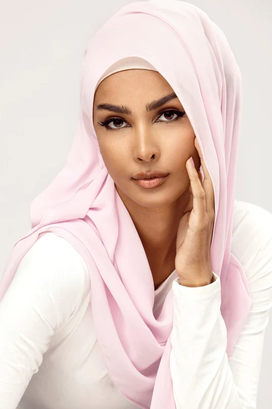 Plain Georgette Baby Pink