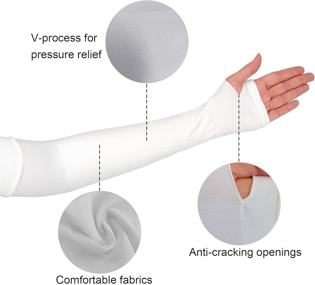 Arm Sleeves With Thumb Whole Black