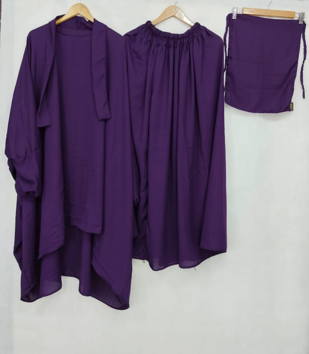 3 PIECE (NAQAB , JILBAB & SKIRT) - PURPLE