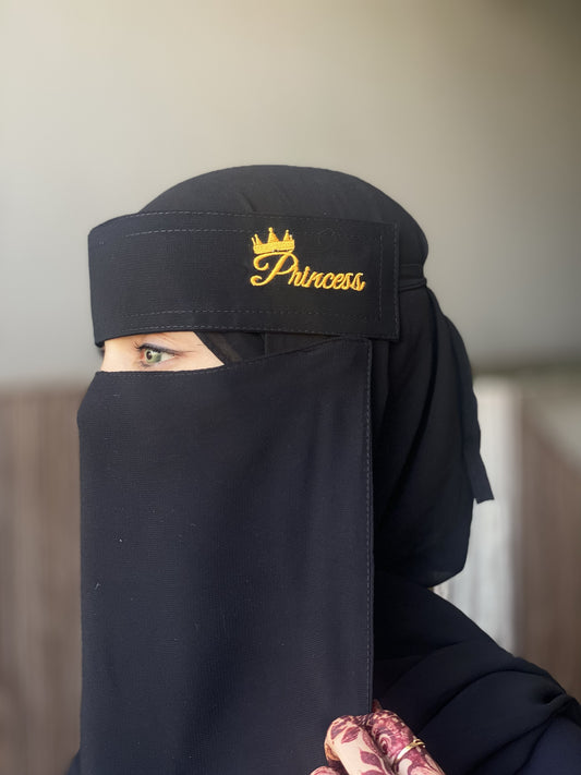 PRINCESS SAUDI NIQAB WITH EMBROIDERY