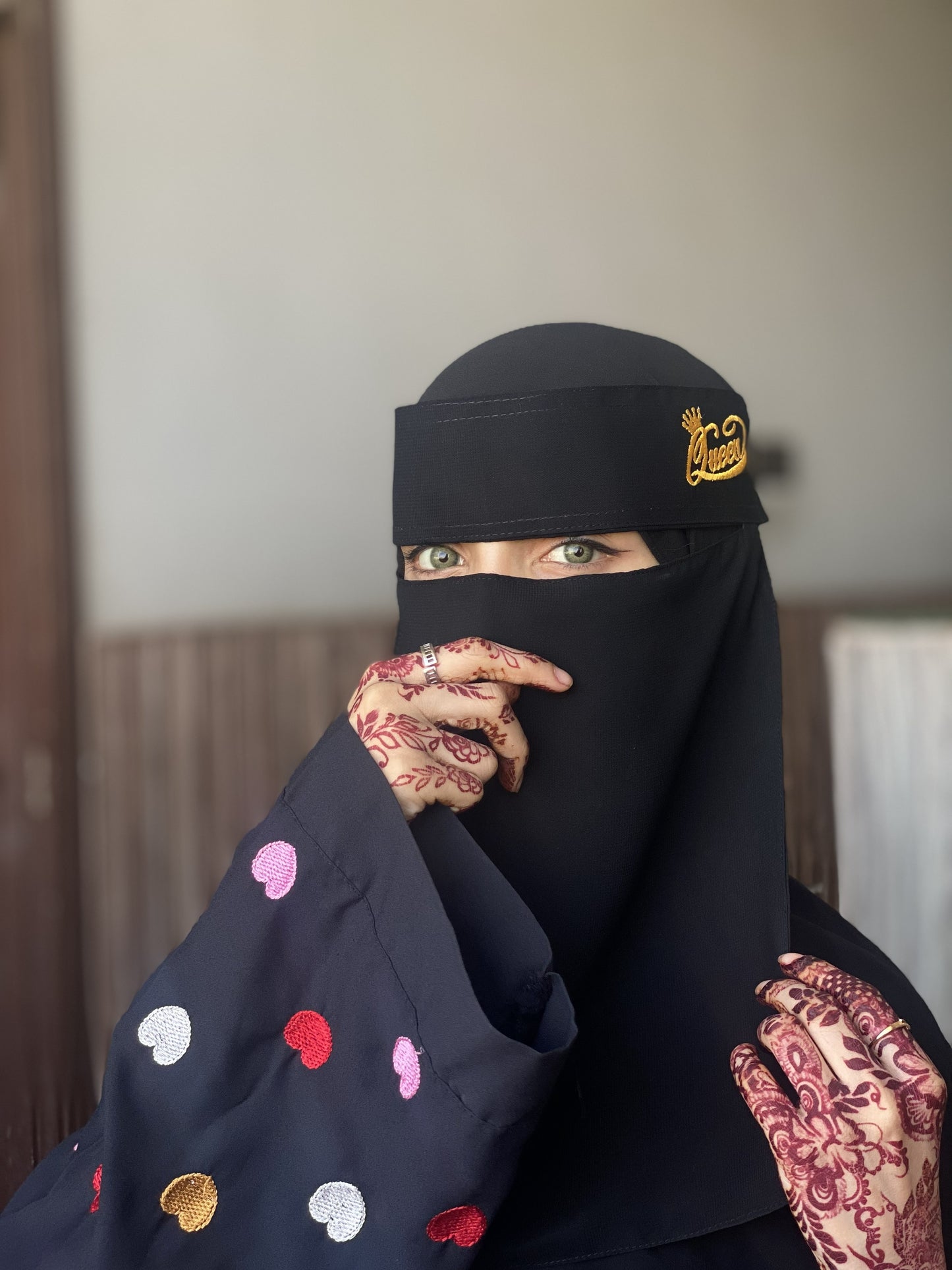 QUEEN SAUDI NIQAB WITH EMBROIDERY