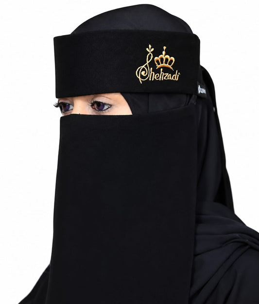 Shahzadi Saudi Niqab with Embroidery